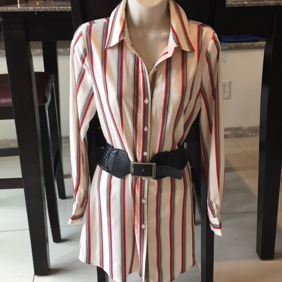 SEXY SHIRT DRESS! Brand new w/ tag and belt - Picture 2 of 8